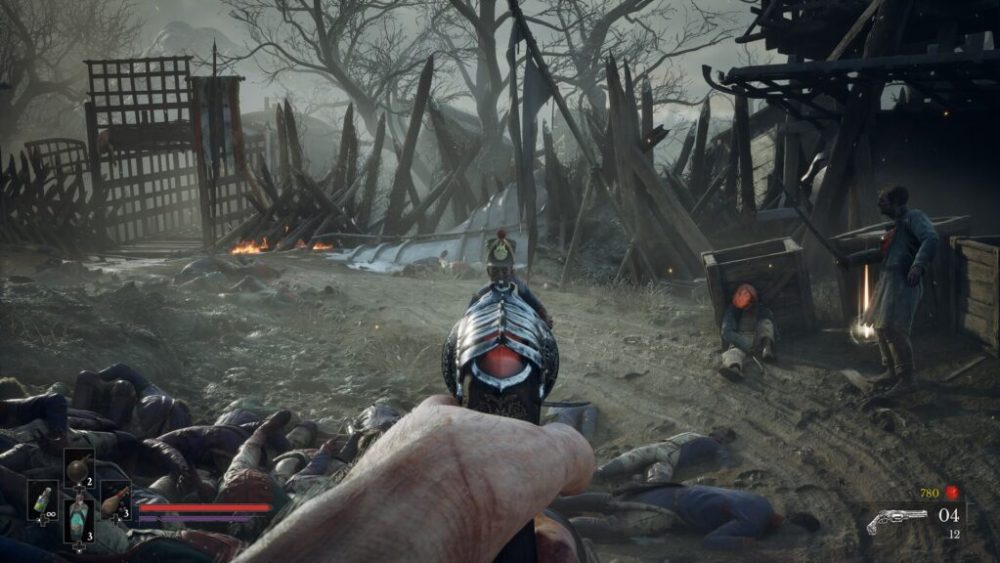 On débloque rapidement un pistolet, utile pour se défendre de loin On débloque rapidement un pistolet, utile pour se défendre de loin