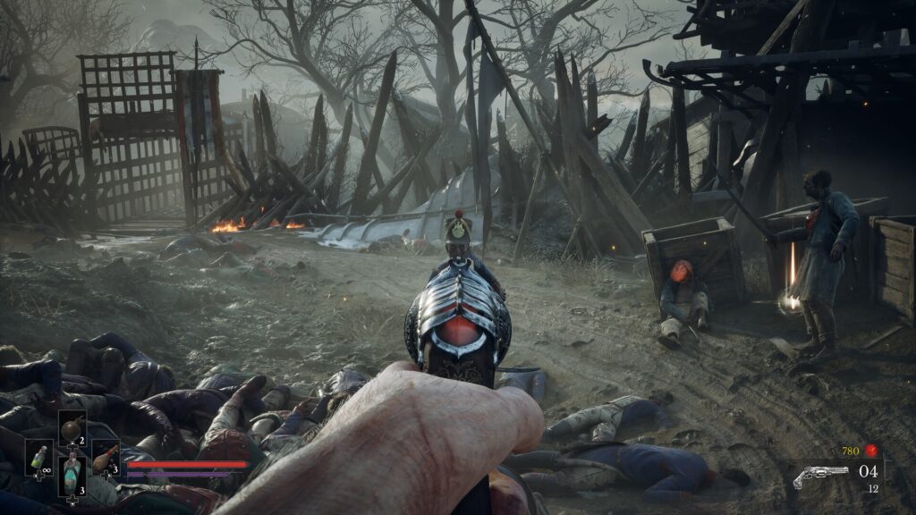 On débloque rapidement un pistolet, utile pour se défendre de loin On débloque rapidement un pistolet, utile pour se défendre de loin