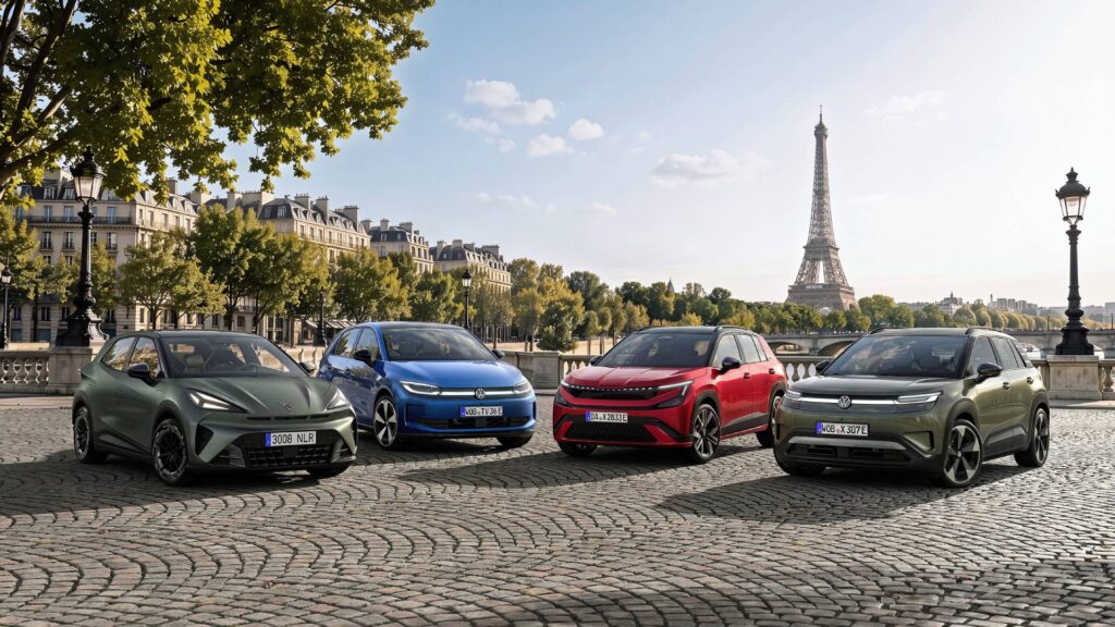  Gamme Electric Urban Car Family  (Cupra Raval, VW ID. Polo, Skoda Epiq et VW ID. Cross) // Source : Volkswagen Group
